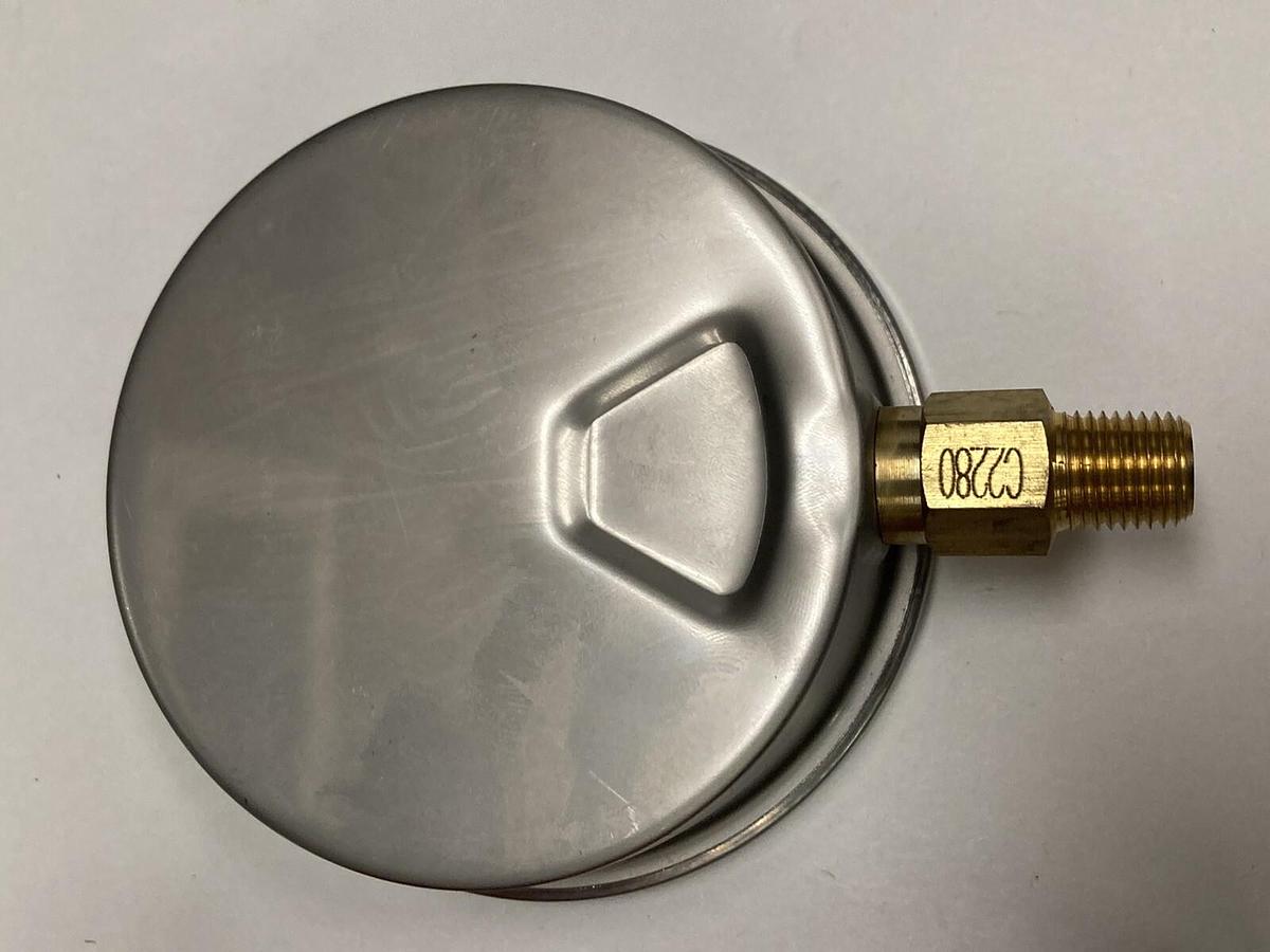 Winters Gauge,PFQ716R1,4 INCH Face SS Case 1/4 INCH NPT 0-600 PSI