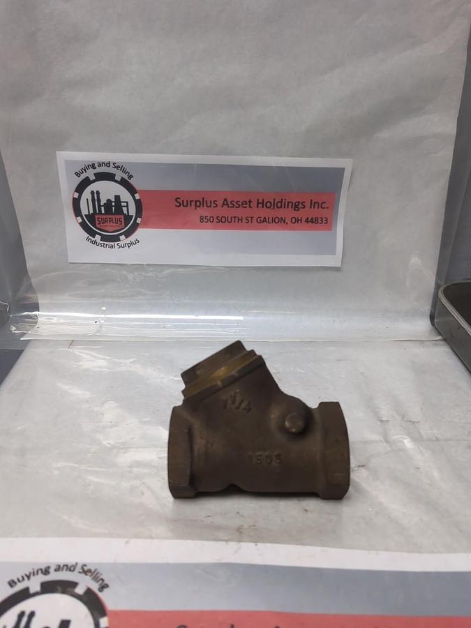 Used WCI,150S 1-1/4,SWING CHECK VALVE 1-1/4 INCH PRE-OWNED