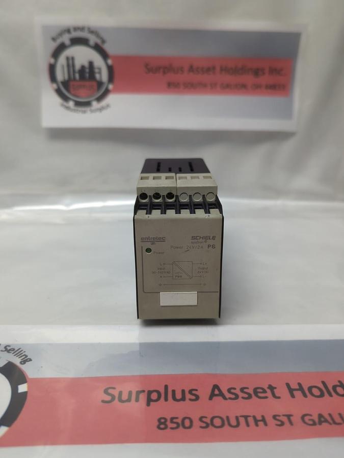 Used ENTERLEC SCHIELE,PS SYSTRON,POWER SUPPLY 90-140V 47-63HZ 24V/2A PRE-OWNED