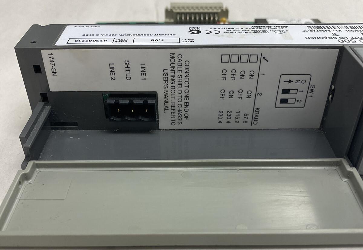 Used Allen-Bradley,1747-SN,Series B Remote I/O Scanner