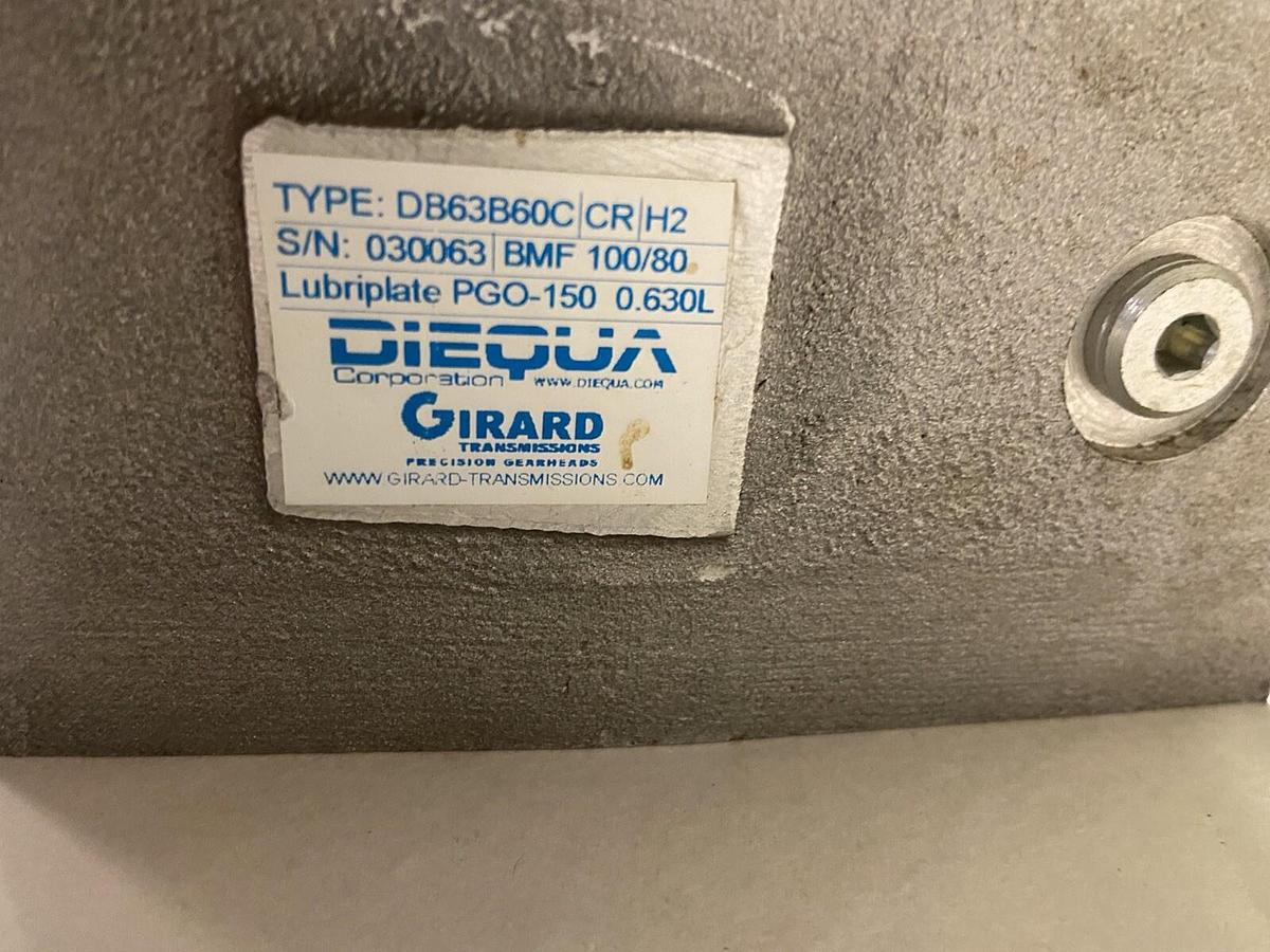 Used Dynabox,DB63B60C/CR/H2,Gear Reducer