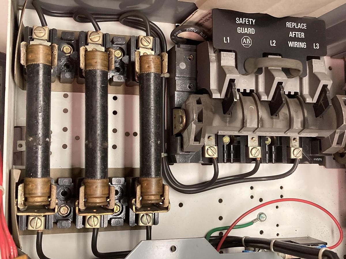 Used Allen-Bradley,2106B,Size 1 Fused MCC 20 Inch Reversing Starter Feeder Bucket