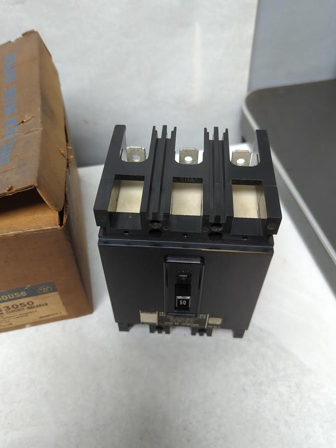 WESTINGHOUSE,FB3050,AB DE-ION CIRCUIT BREAKER 3-POLE 50 AMP 600V AC NOS