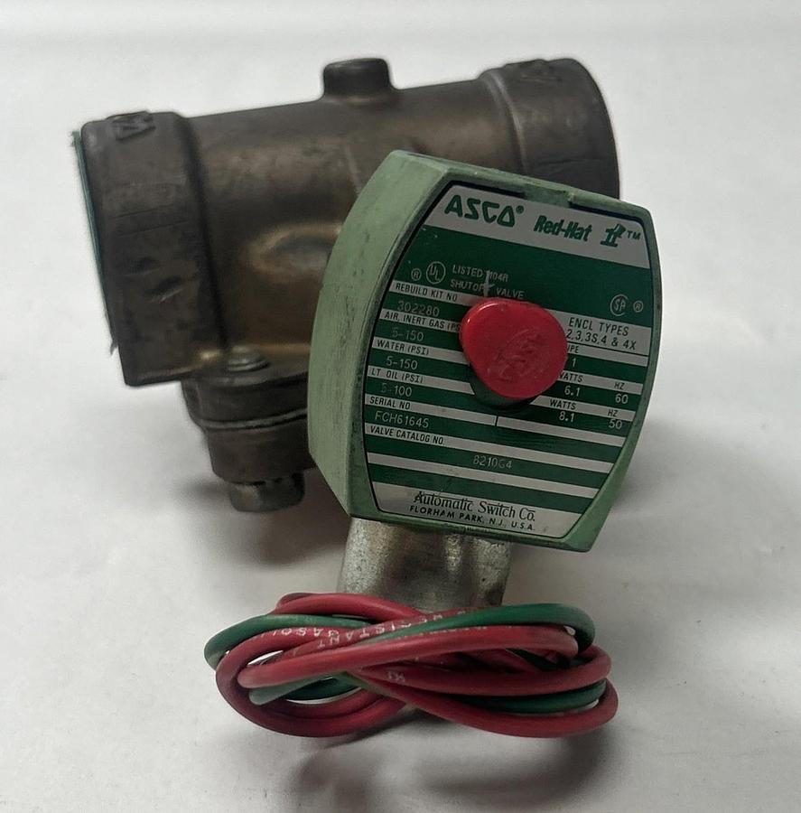 Used ASCO,8210G4,SOLENOID VALVE 1INCH