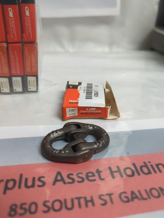 CM,6642021,HAMMERLOCK 7/32 COUPLING LINK 5.5MM LOT OF 17 NOS