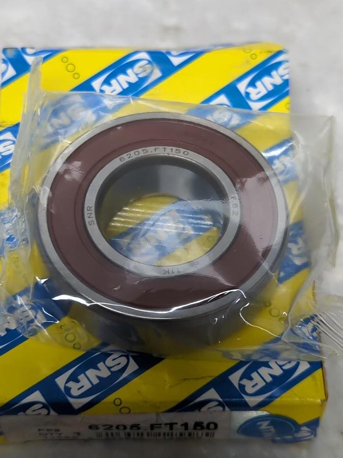 SNR,6205-FT150,SEALED DEEP GROOVE BALL BEARING 25X52X150MM NOS