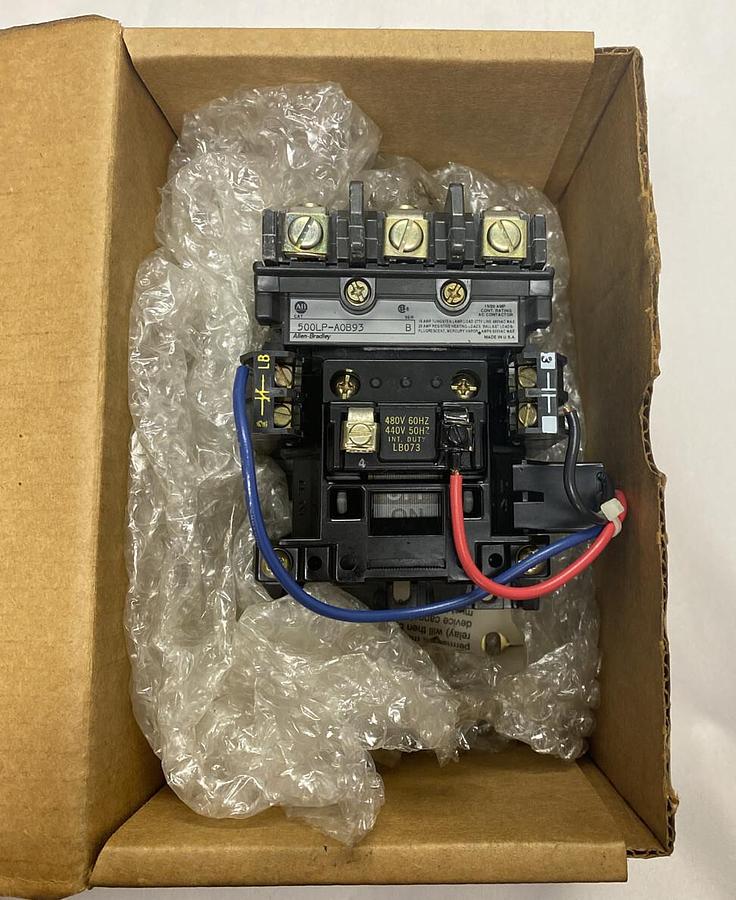Allen Bradley,500LP-AOB93,Contactor Series B Coil 480V New in Box