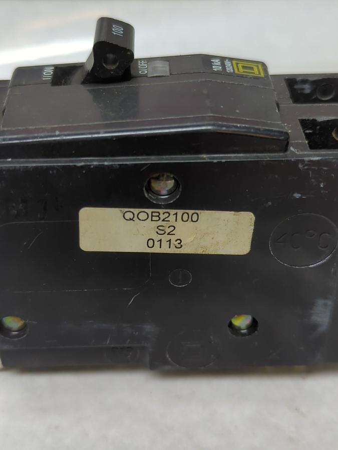 Used SQUARE D,QOB2100,CIRCUIT BREAKER 100 AMP 2-POLE PRE-OWNED