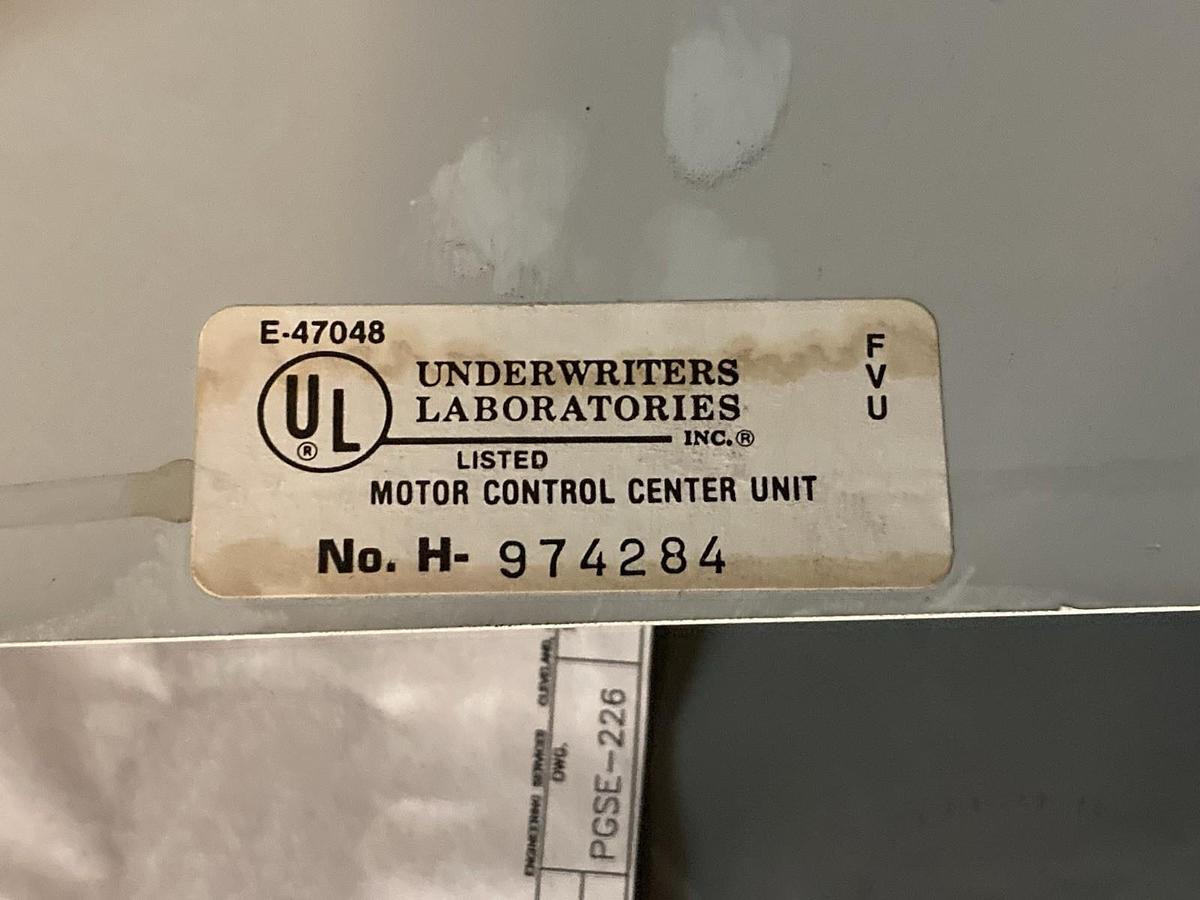 Used Cutler Hammer,H-974284,200 AMP Fused Disconnect MCC Bucket 480V