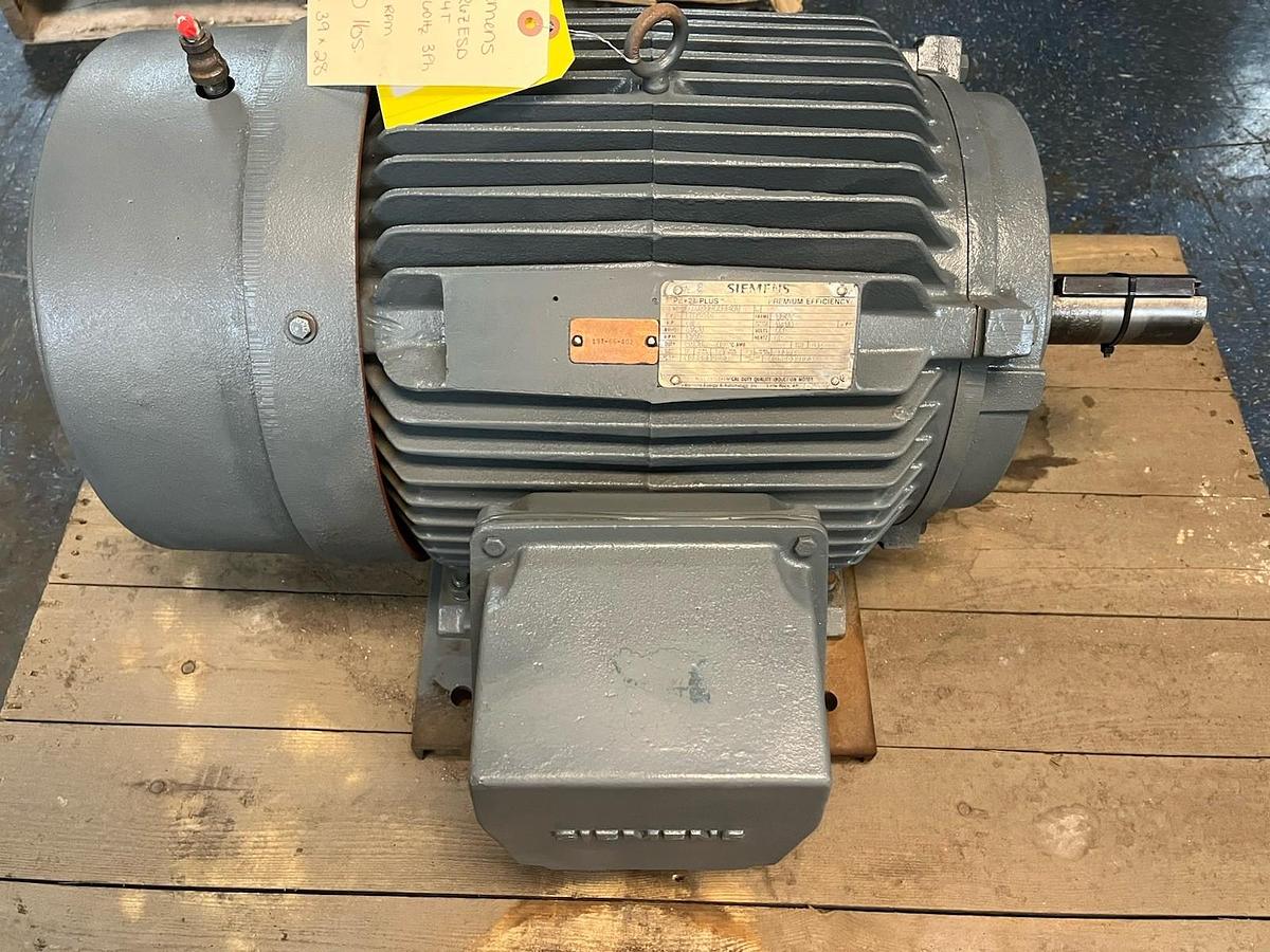 Used SIEMENS,1LA03244SE41,PE-21 PLUS MOTOR RGZESD 40HP 1770RPM 3PH 324T