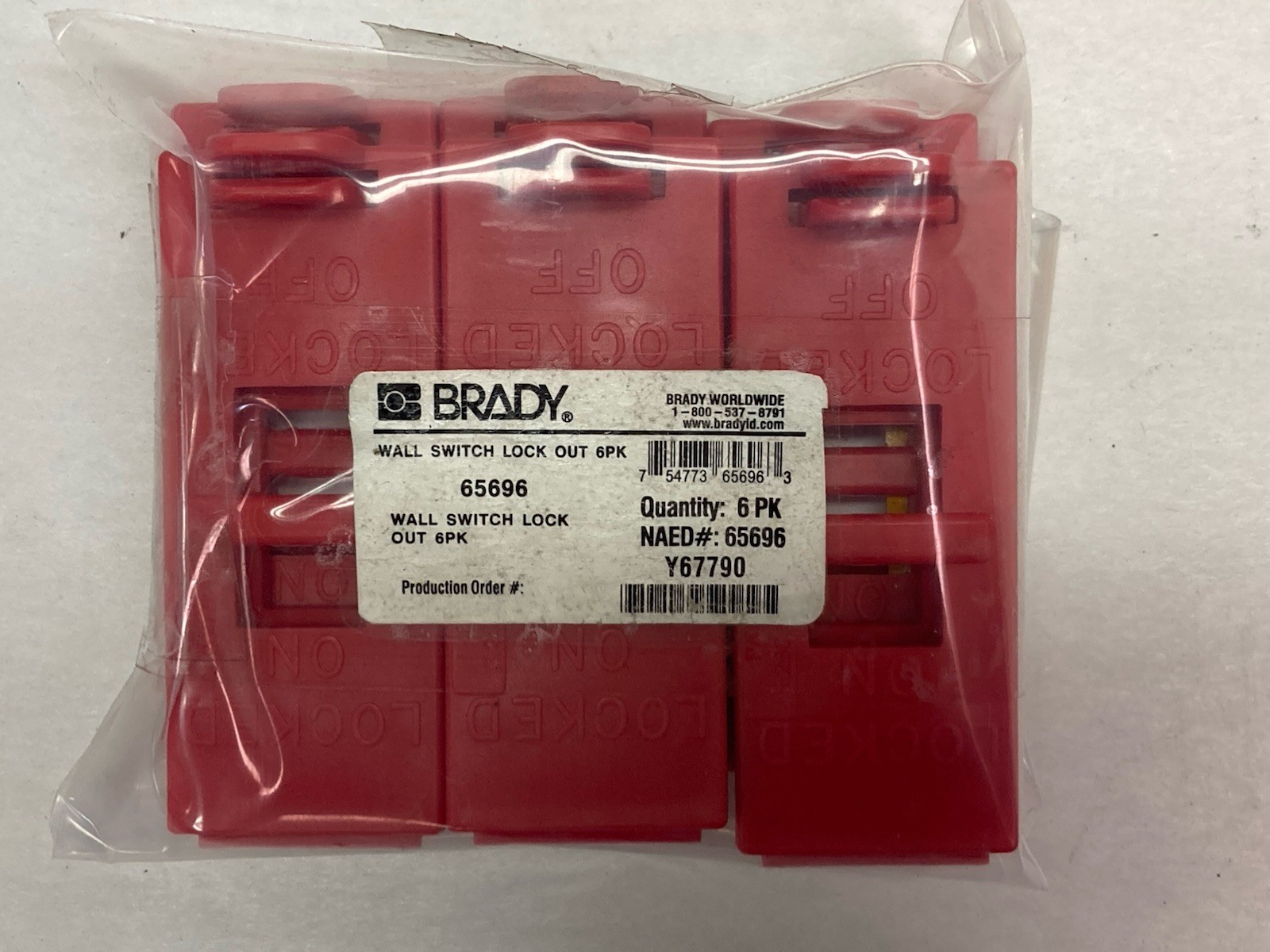 Brady,65696,Wall Switch Lock Out