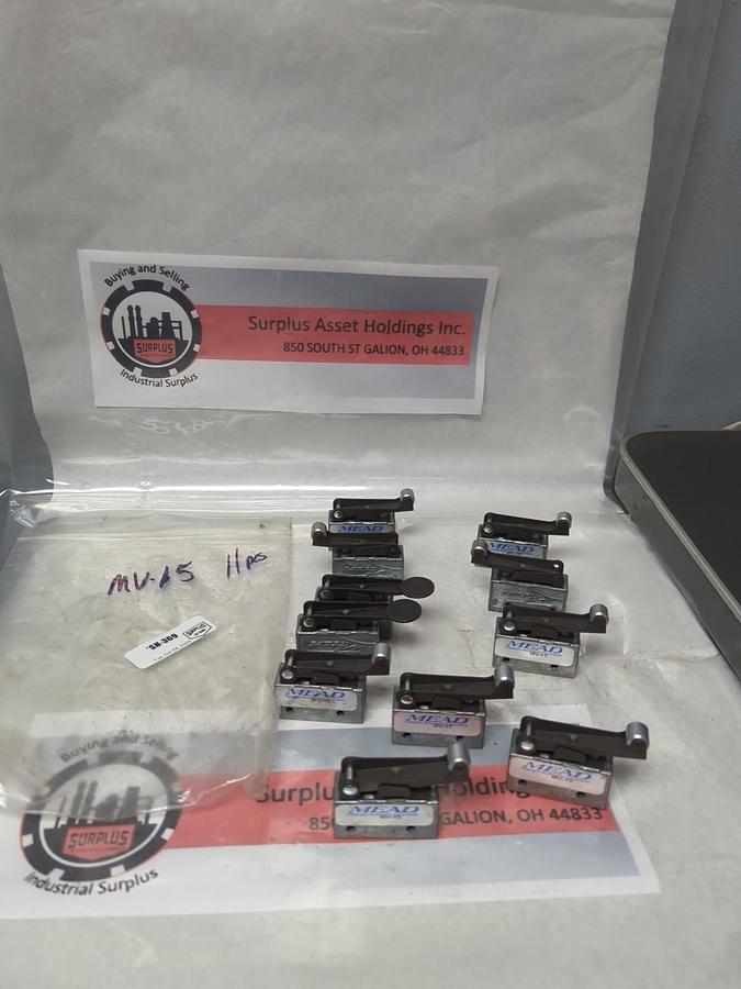 Used MEAD,V-15,PNEUMATIC AIR CONTROL VALVE LOT OF 11 PRE-OWNED