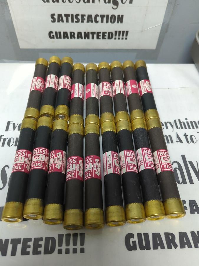 COOPER BUSSMANN,NOS-1,FUSE 1 AMP LOT OF 18 NOS