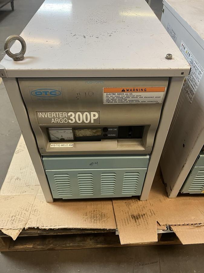 Used Daihen OTC,VRTP-300,DC TIG WELDING INVERTER ARGO 300P POWER SUPPLY