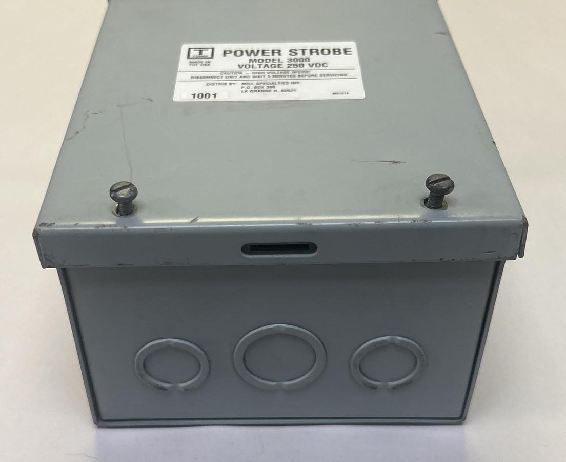 Used POWER STROBE,MODEL 3000,ENCLOSURE W/ 3200B POWER SUPPLY