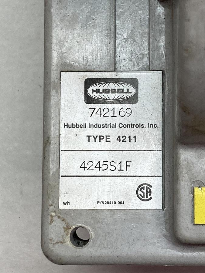 Used Hubbell,Type 4211 4245S1F,Mounted Switch 150V 5A