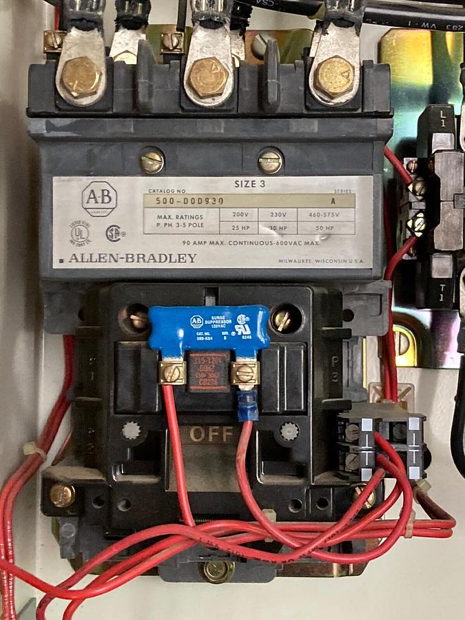 Used Allen-Bradley,2100 2112B,Size 3 Fused MCC 32 INCH Starter Feeder Bucket