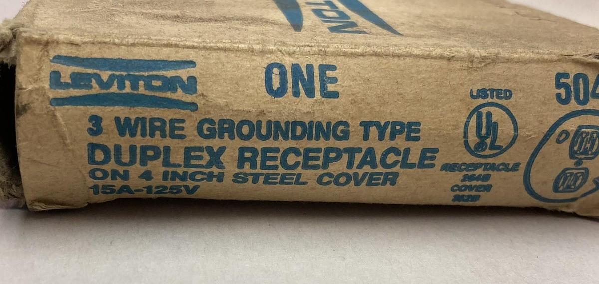Used Leviton,98452-90-10-37,Duplex Receptacle Outlet