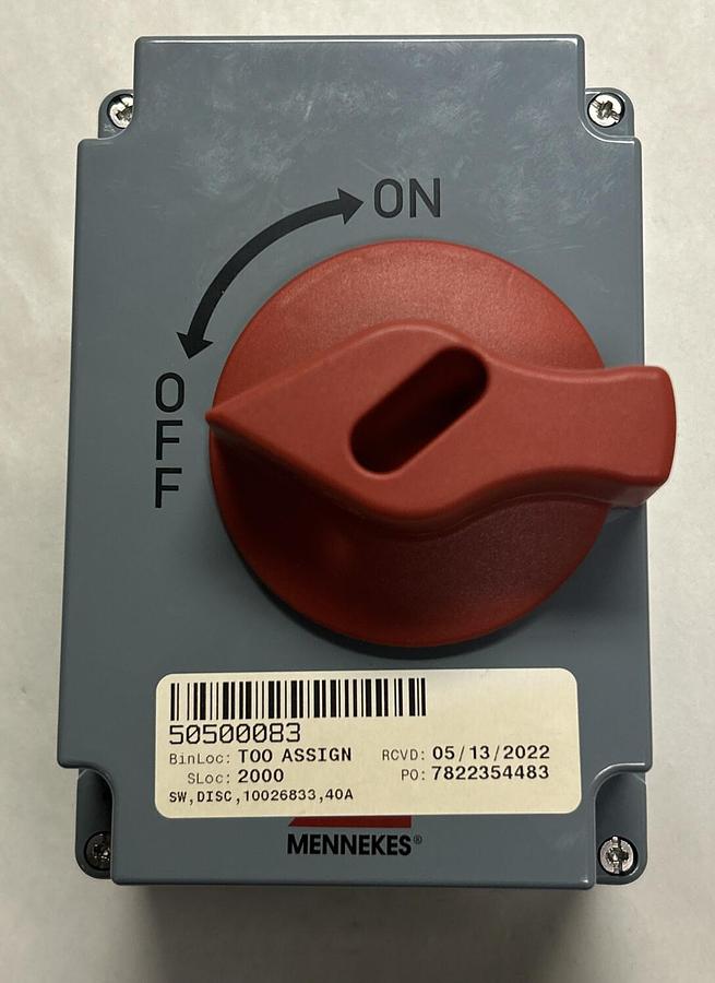 MENNEKES,10881VA,DISCONNECT SWITCH NEW