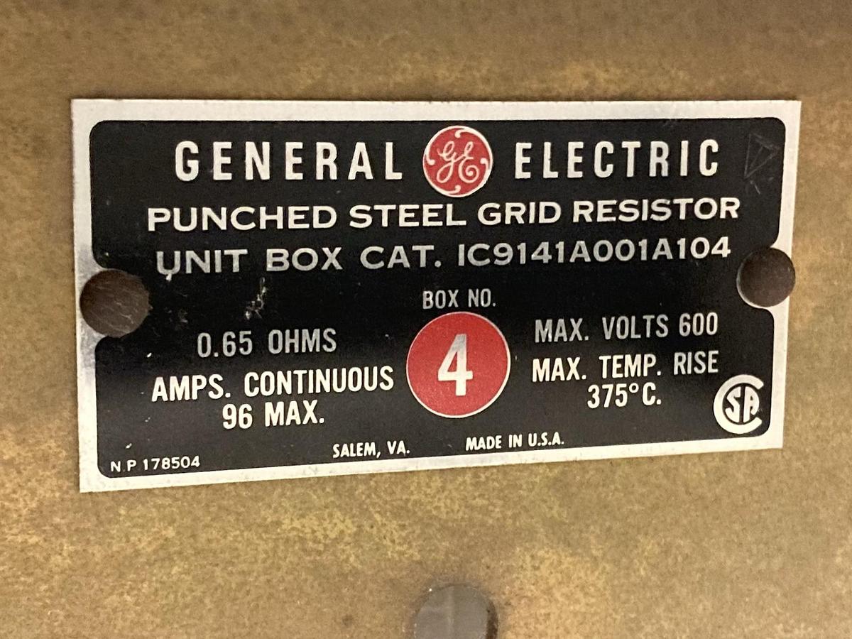 Used General Electric,IC9141A001A104,Punched Steel Grid Resistor 0.65OHMS 600V