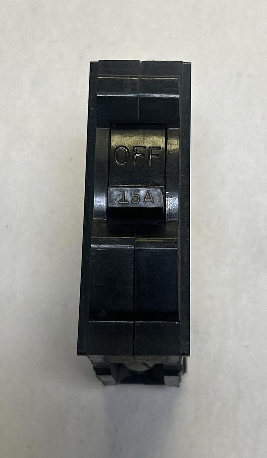 Used GENERAL ELECTRIC,R115,CIRCUIT BREAKER 15A 120/240V 1P
