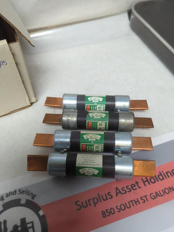 Used COOPER BUSSMANN,FRN-70,FUSETRON 70 AMP FUSE LOT OF 4 PRE-OWNED