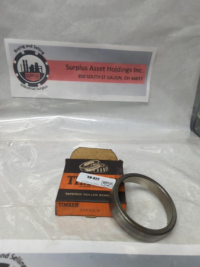 TIMKEN,332,ROLLER BEARING CUP NOS