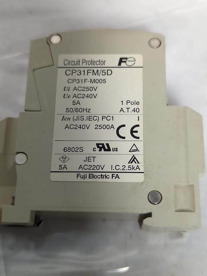 Used FUJI,CP31FM/5D,CIRCUIT BREAKER 5 AMP PRE-OWNED