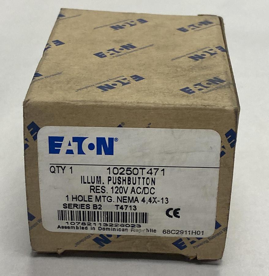 Eaton Cutler-Hammer,10250T471,Series B2 Illuminated Push Button No Lens NOS