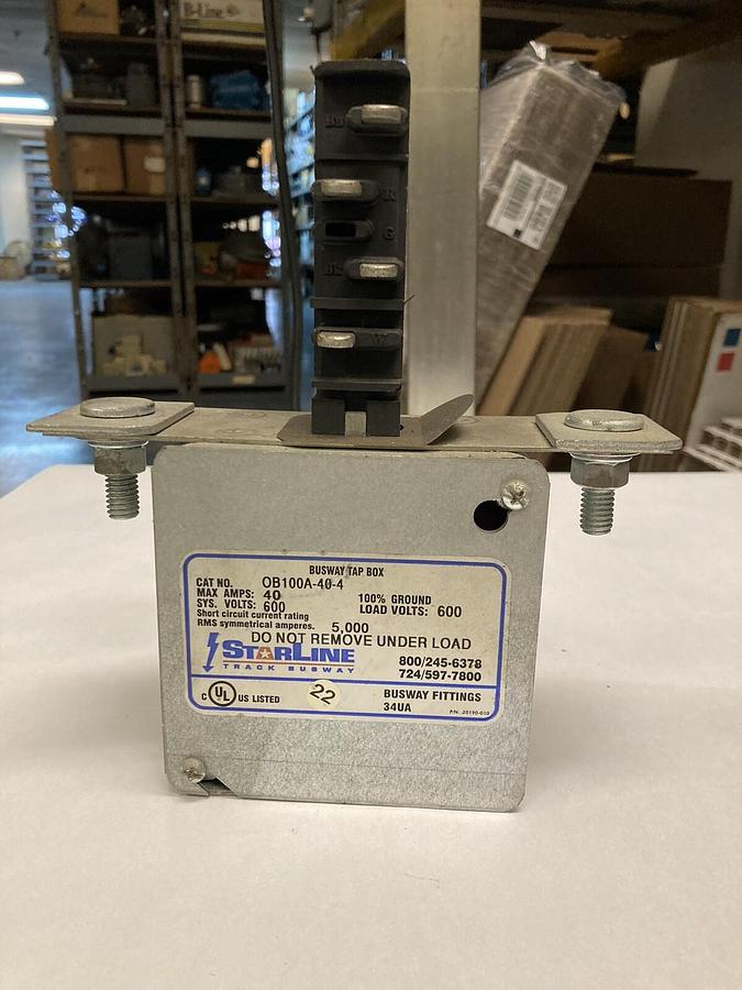Used StarLine,OB100A-40-4,Busway Tap Box