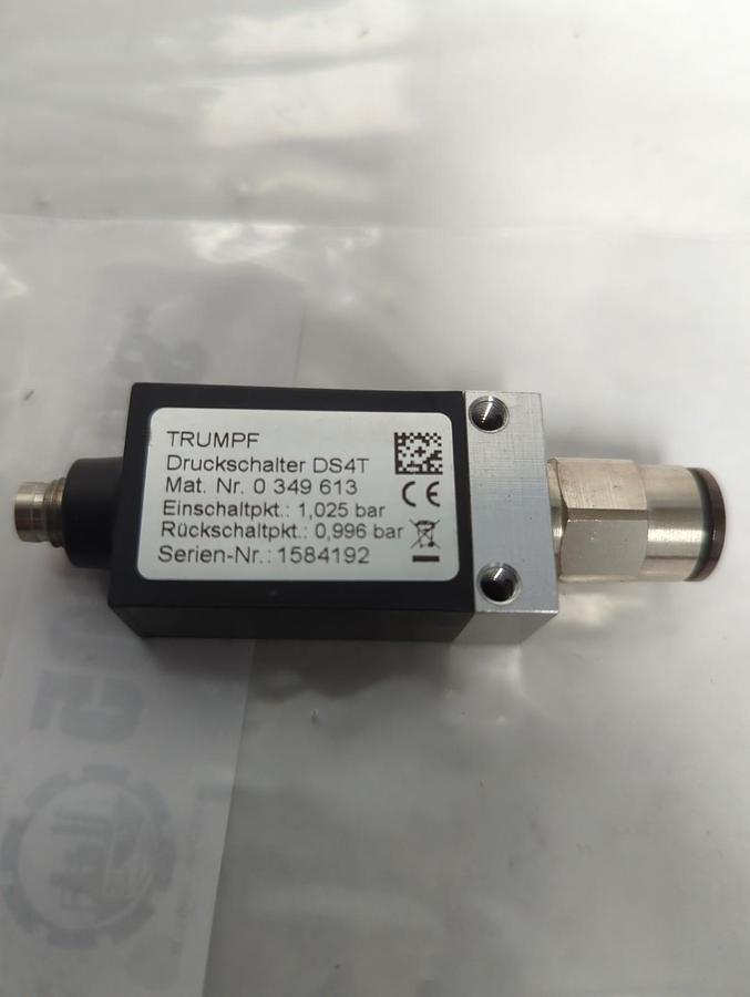 Used TRUMPF,0 349 613,DS4T PRESSURE SWITCH PRE-OWNED