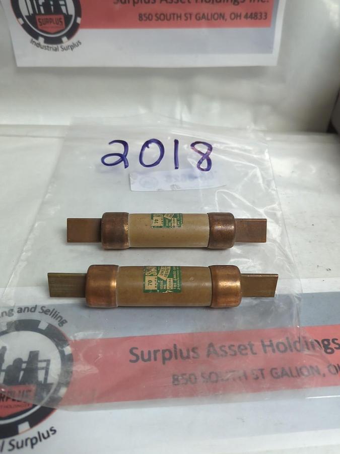 Used CHASE SHAWMUT,2018,FUSE 70 AMP LOT OF 2 PRE-OWNED