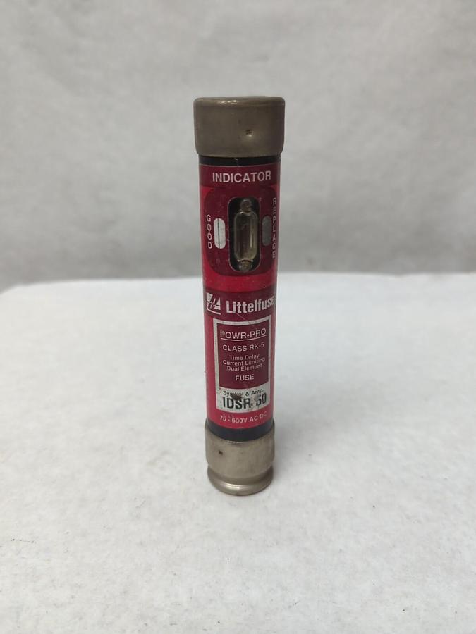 Used LITTELFUSE,IDSR-50,INDICATOR 50 AMP FUSE PRE-OWNED