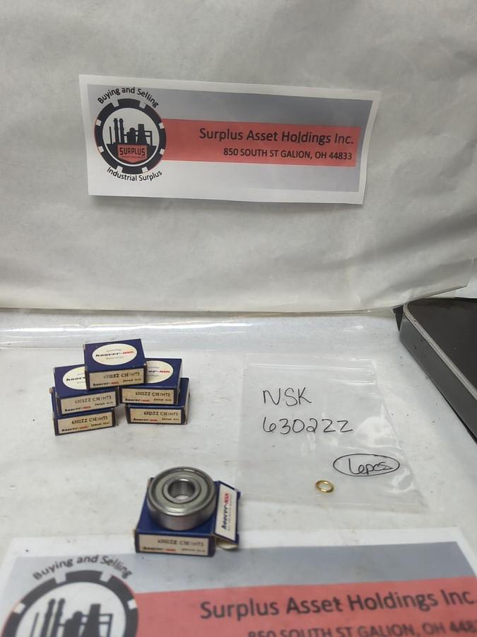 NSK,6302ZZ,DEEP GROOVE BALL BEARING DOUBLE METAL SHIELDED LOT OF 6 NOS