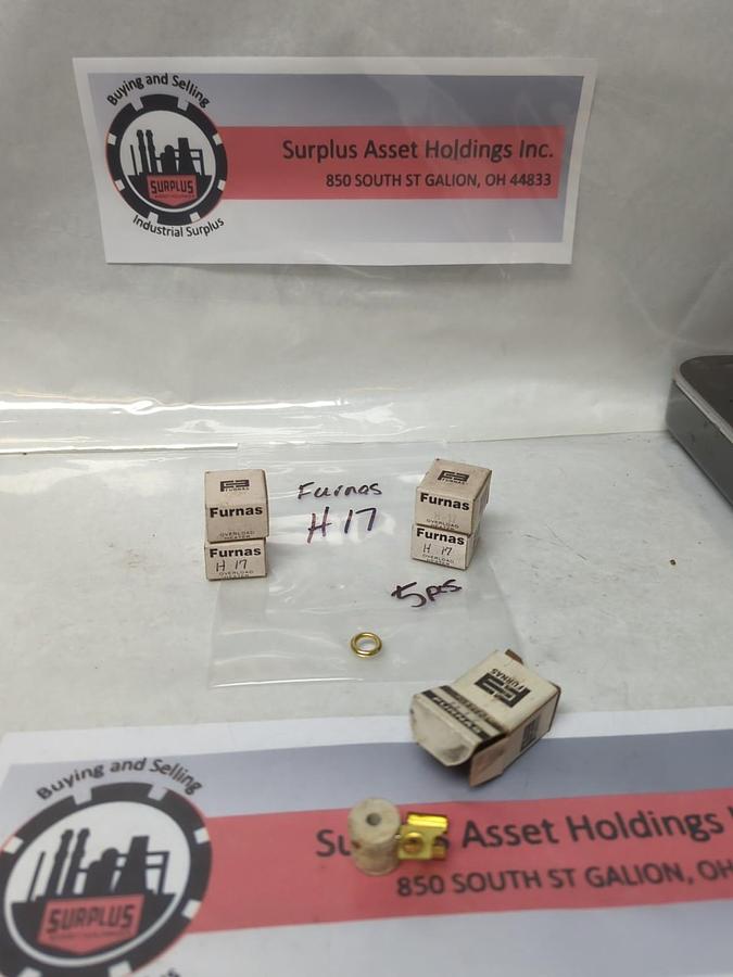 FURNAS,H17,OVERLOAD HEATER ELEMENT LOT OF 5 NOS