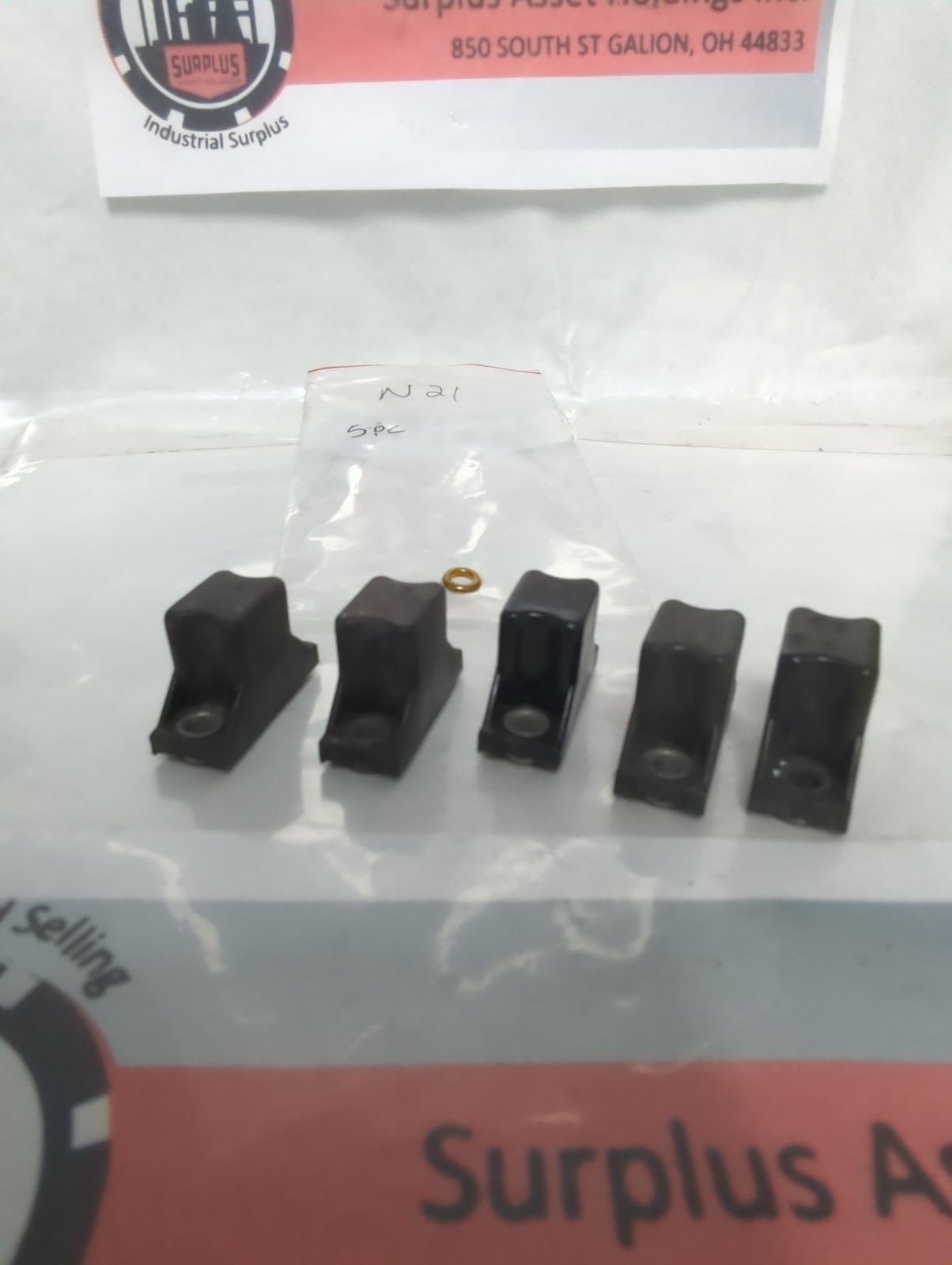 Used ALLEN BRADLEY,N21,THERMAL OVERLOAD PROTECTION HEATER ELEMENT LOT OF 5 PRE-OWNED