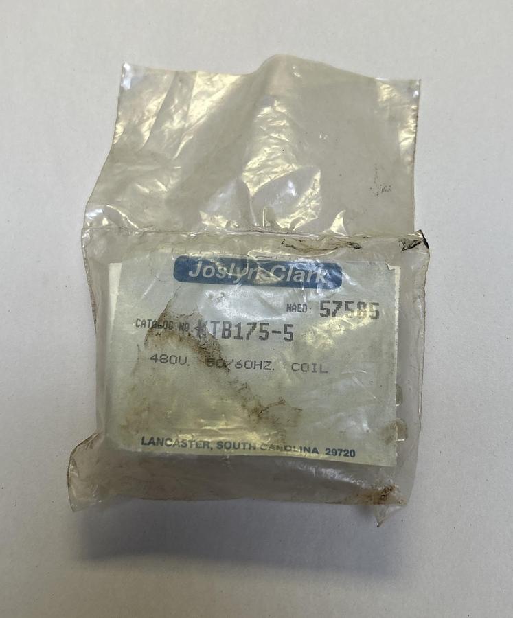 JOSLYN CLARK,KTB175-5,COIL 480V NOS
