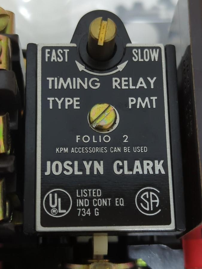 JOSLYN CLARK,714UPDE,BULLETIN 7314 PNEUMATIC TIME-DELAY RELAY 240V.D.C 600V.A.C
