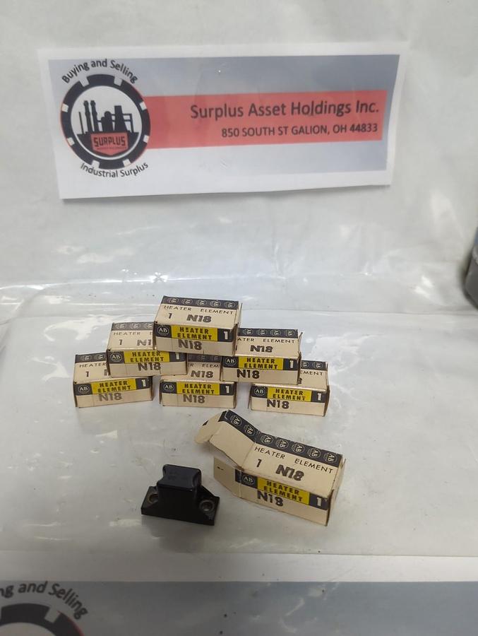 ALLEN BRADLEY,N18,THERMAL OVERLOAD HEATER ELEMENT LOT OF 7 NOS