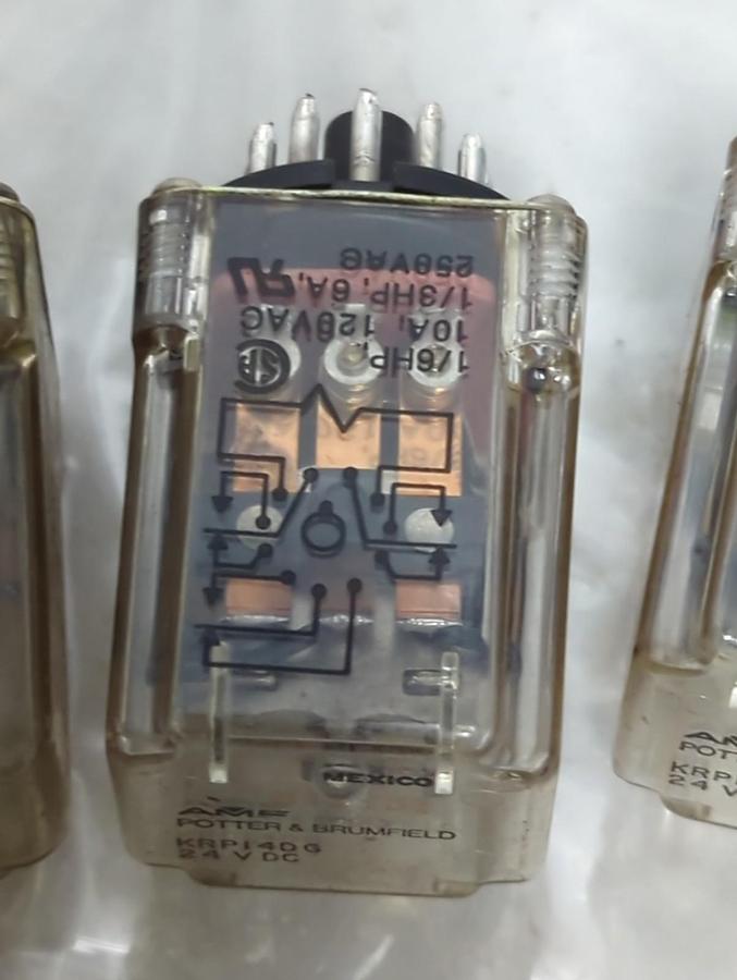 Used P&B,KRP14DG,PLUG IN RELAY 11-PIN LOT OF 5 PRE-OWNED