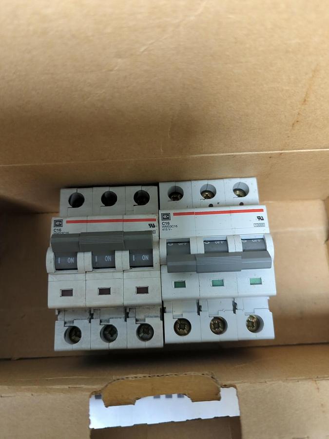 EATON CUTLER-HAMMER,WMS3C16, SUPPLEMENTARY PROTECTORS BOX OF 2 NOS