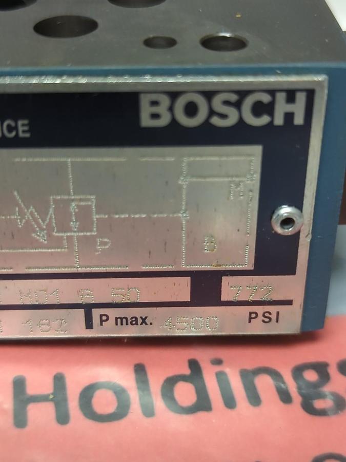 BOSCH,1 ST/PC,PRESSURE RELIEF VALVE FE3PDM01B50 NOS