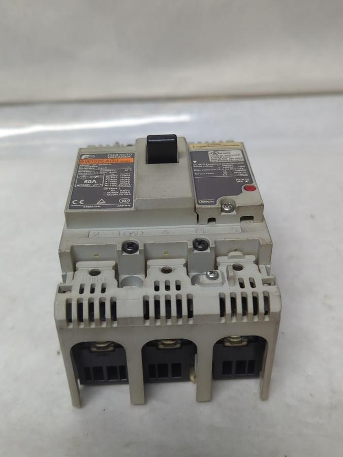 Used FUJI,BW100EAGU,CIRCUIT BREAKER 60 AMP 3-POLE PRE-OWNED