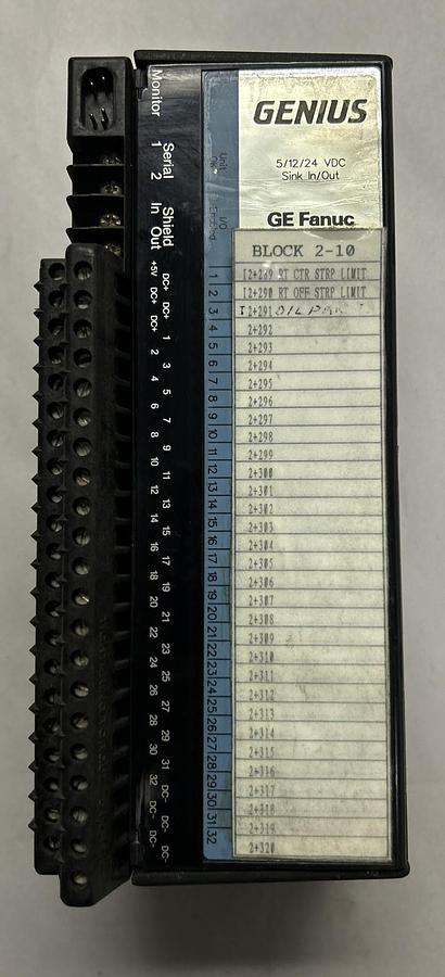 Used GE FANUC,IC660EBD025B,GENIUS BLOCK SINK I/O MODULE