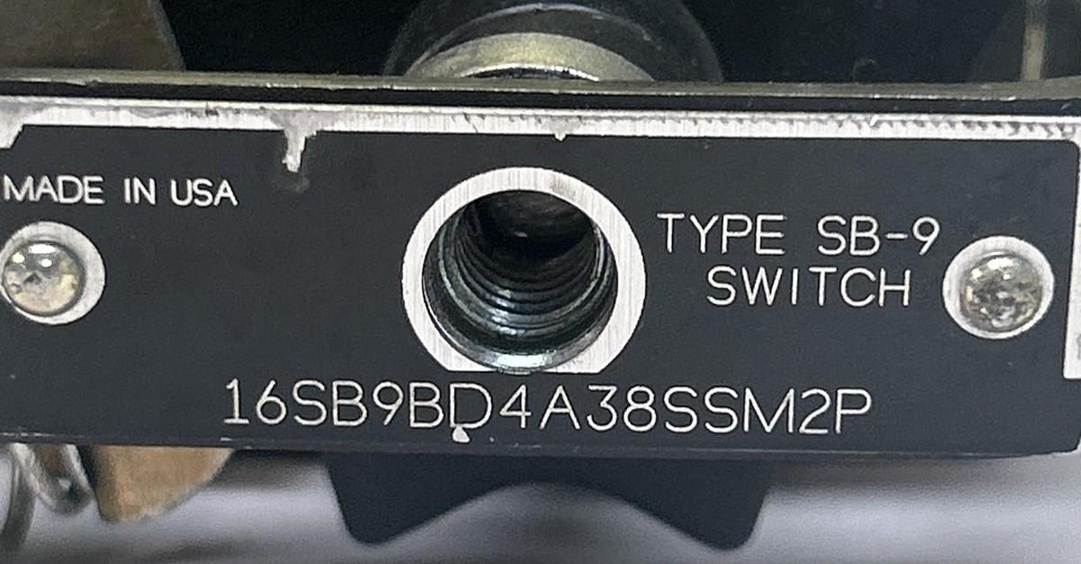 Used GENERAL ELECTRIC,16SB9BD4A38SSM2P,ROTARY CAM SWITCH