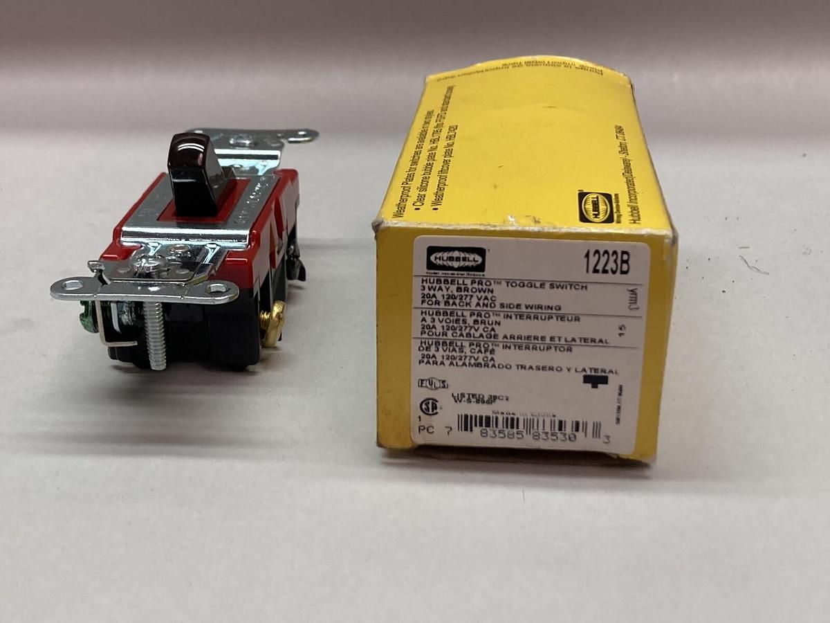 Hubbell,1223B,3-Way Light Switch