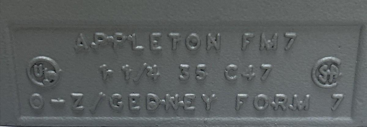 APPLETON,C47,ALUMINUM CONDUIT BODY 1-1/4INCH NOS