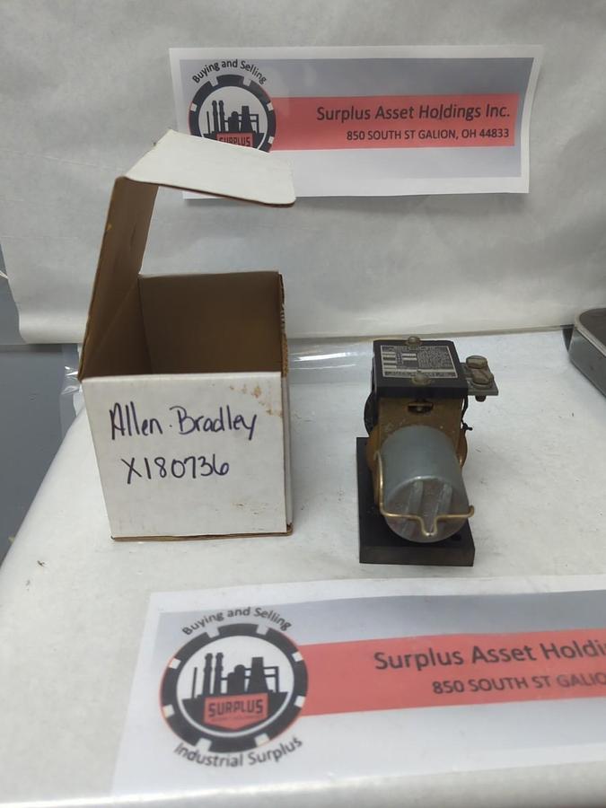 Used ALLEN-BRADLEY,X180736,BULL 8120 MAGNETIC OVERLOAD RELAY PRE-OWNED