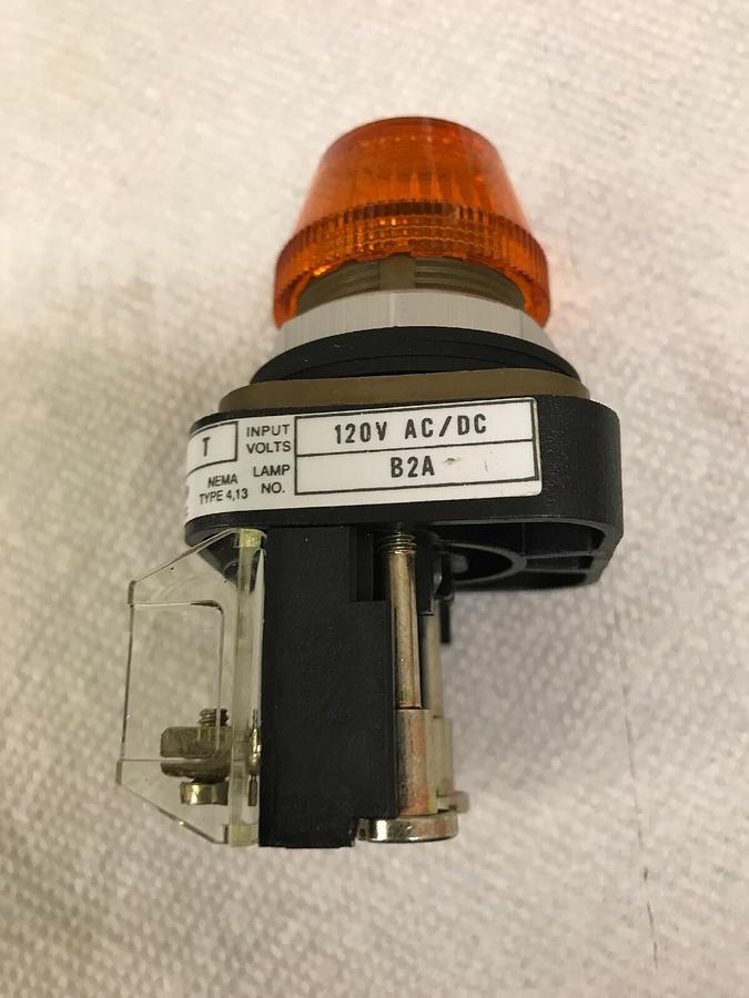 Allen Bradley,800T-R10A,Amber Lens Pilot Light