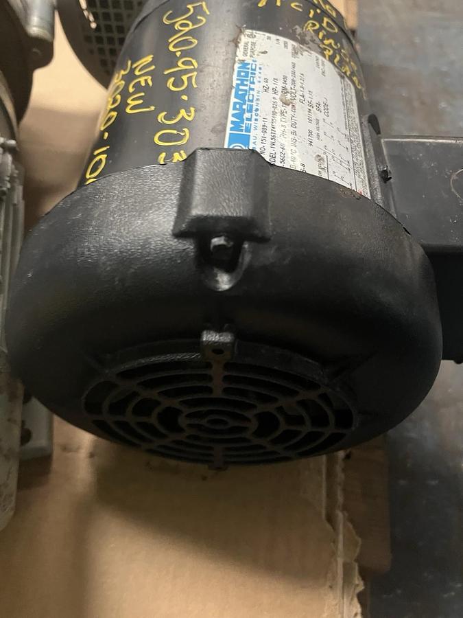 Used MARATHON,151-039-11,AC MOTOR 1/3HP 3PH 3450RPM 56CZ-60